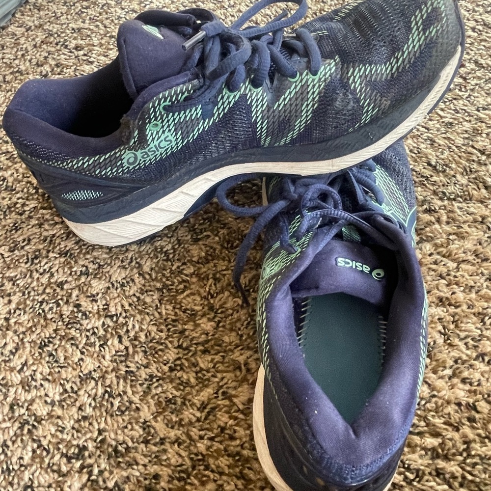 ASICS Blue and aqua